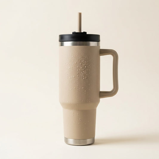 Sip Insulated Tumbler 1 L with Handle & Straw — NOVAORA